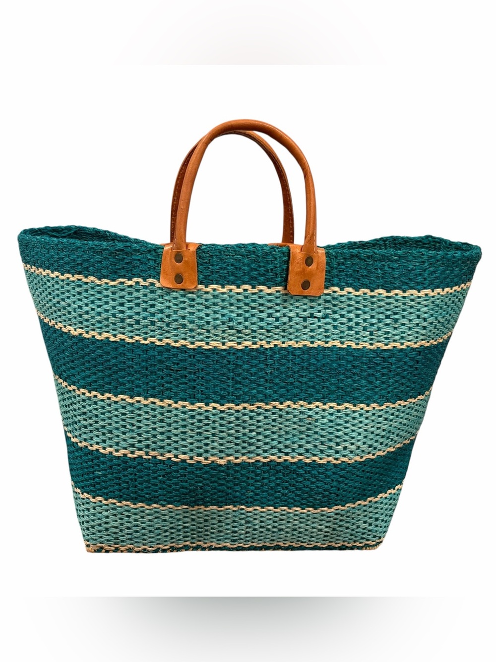 Mar y Sol Handmade Striped Caracas Beach Tote Bag